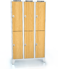 Divided cloakroom locker ALDERA with feet 1920 x 1050 x 500